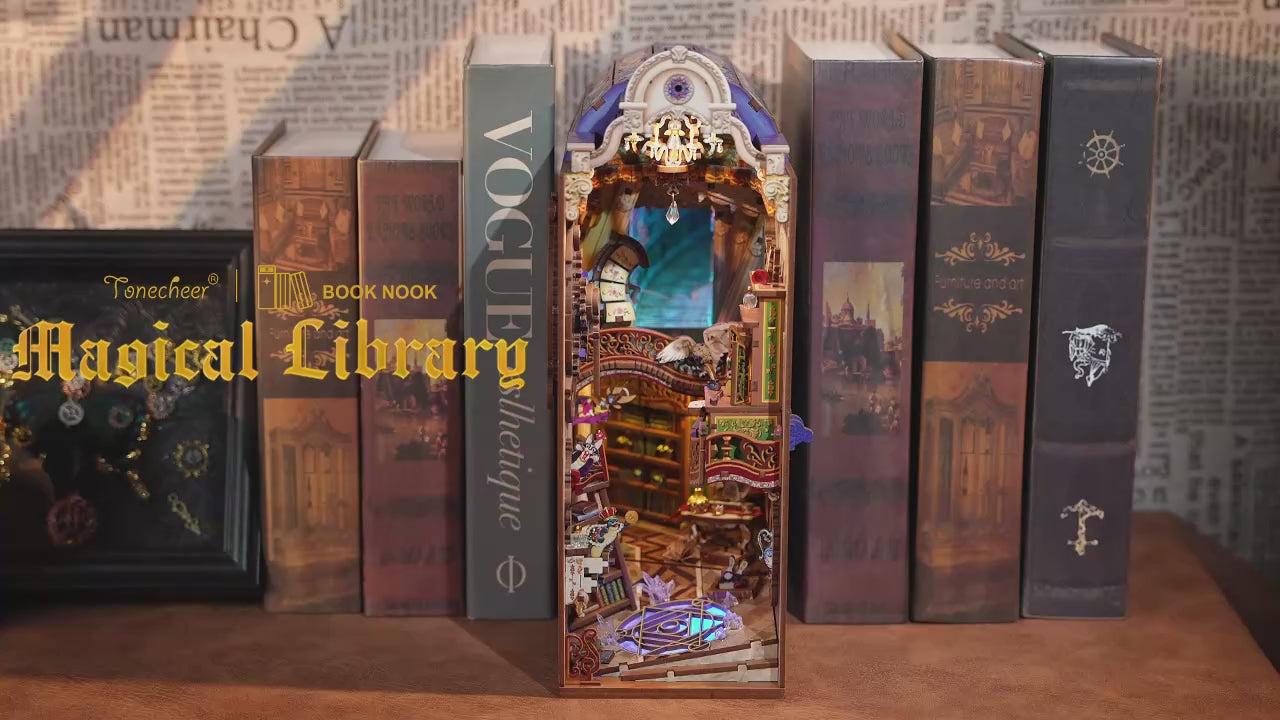 MINI-décor de bibliothèque - BIBLIOTHÈQUE MAGIQUE