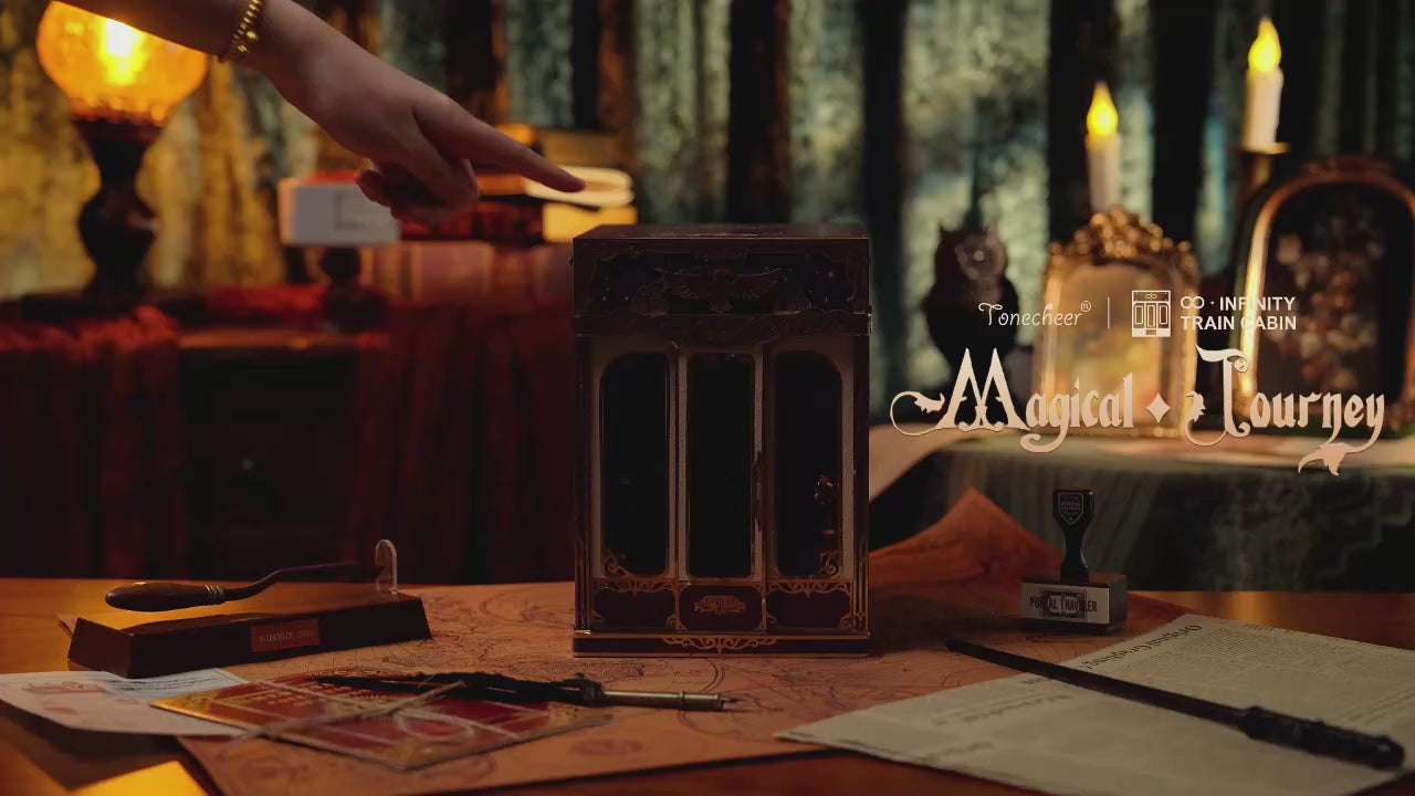 MINI-décor de bibliothèque- Cabine de train - MAGICAL JOURNEY