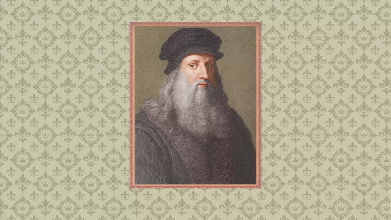 MINI-décor de bibliothèque - LEONARDO DA VINCI