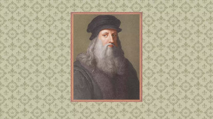 MINI-décor de bibliothèque - LEONARDO DA VINCI