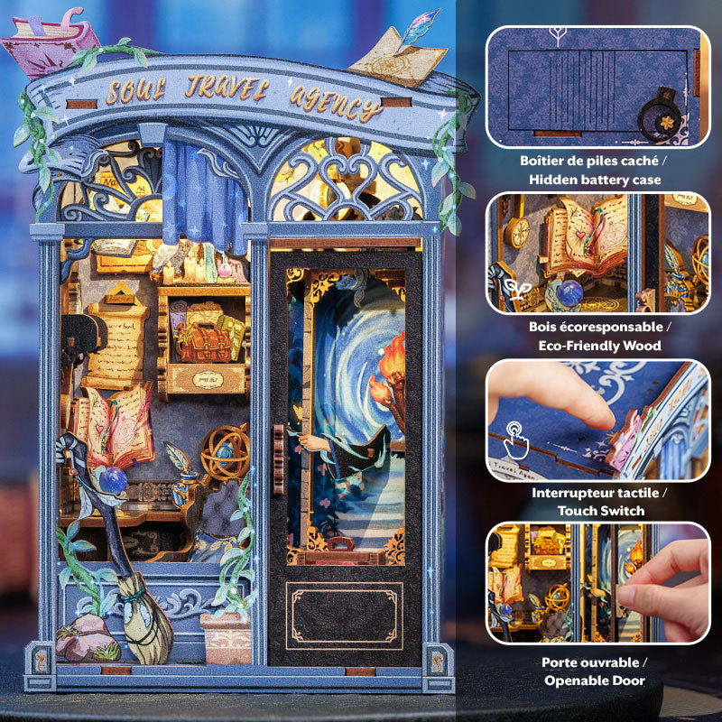 MINI-décor de bibliothèque - SOUL TRAVEL AGENCY