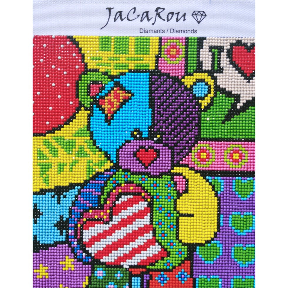 Broderie de diamants RONDS -  OURSON POP ART