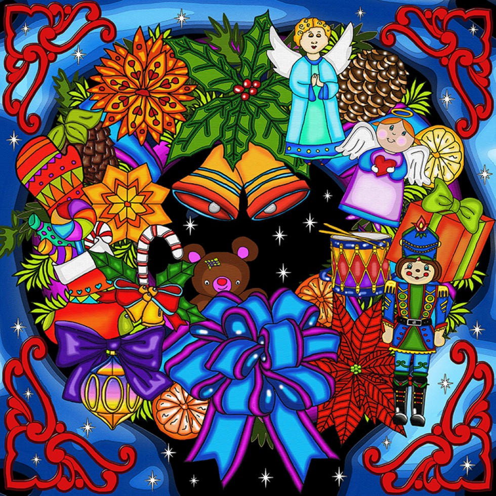 Diamond Painting - CHRISTMAS WREATH