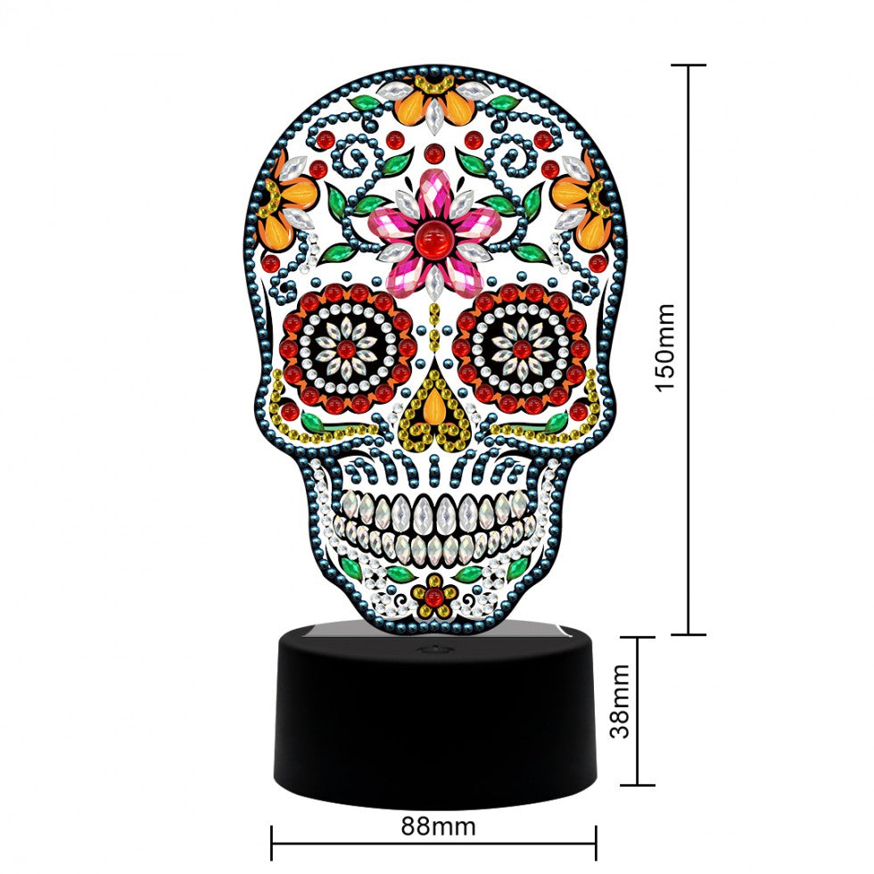 Night Light Embroidery Kit - SKULL