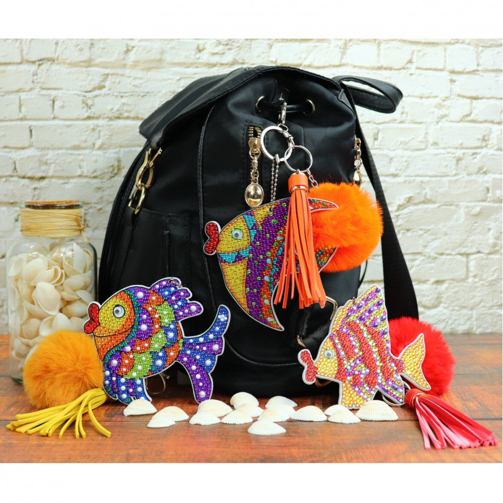 Decoration Painting kit for bags - FISHES