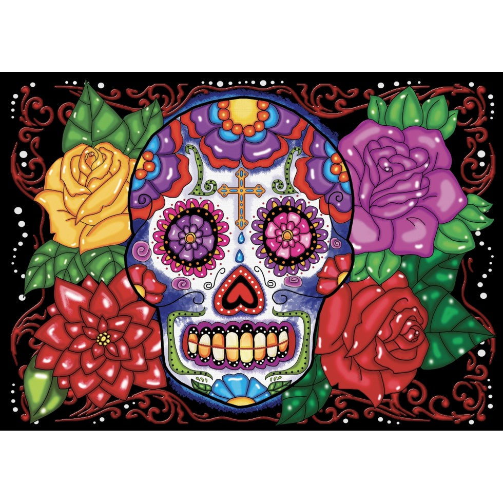 Diamond Painting - FLOWER SKULL