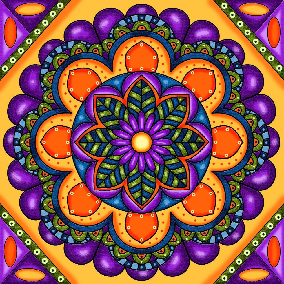 Diamond Painting - PURPLE MANDALA