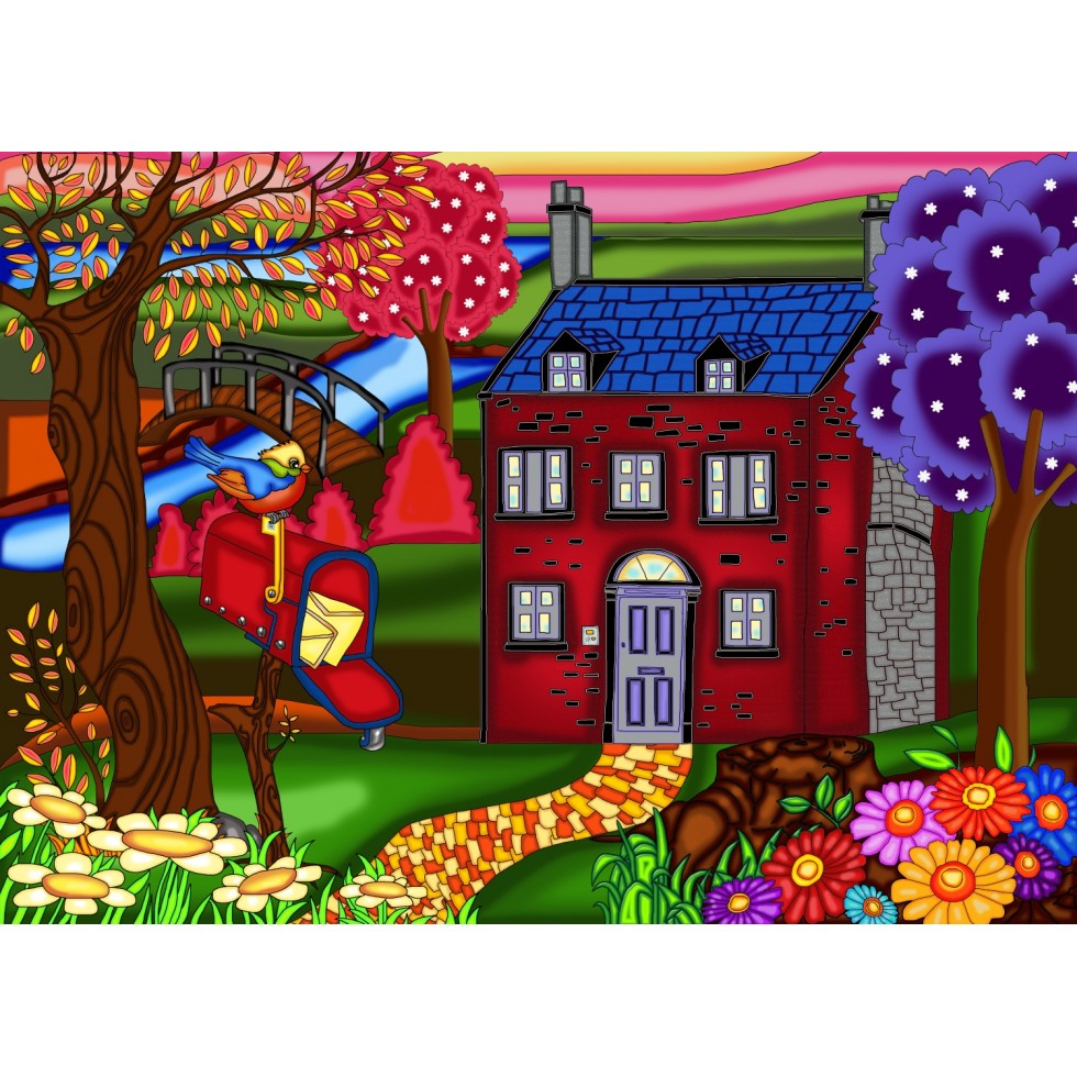 Diamond Painting - THE RED COUNTRY HOUSE