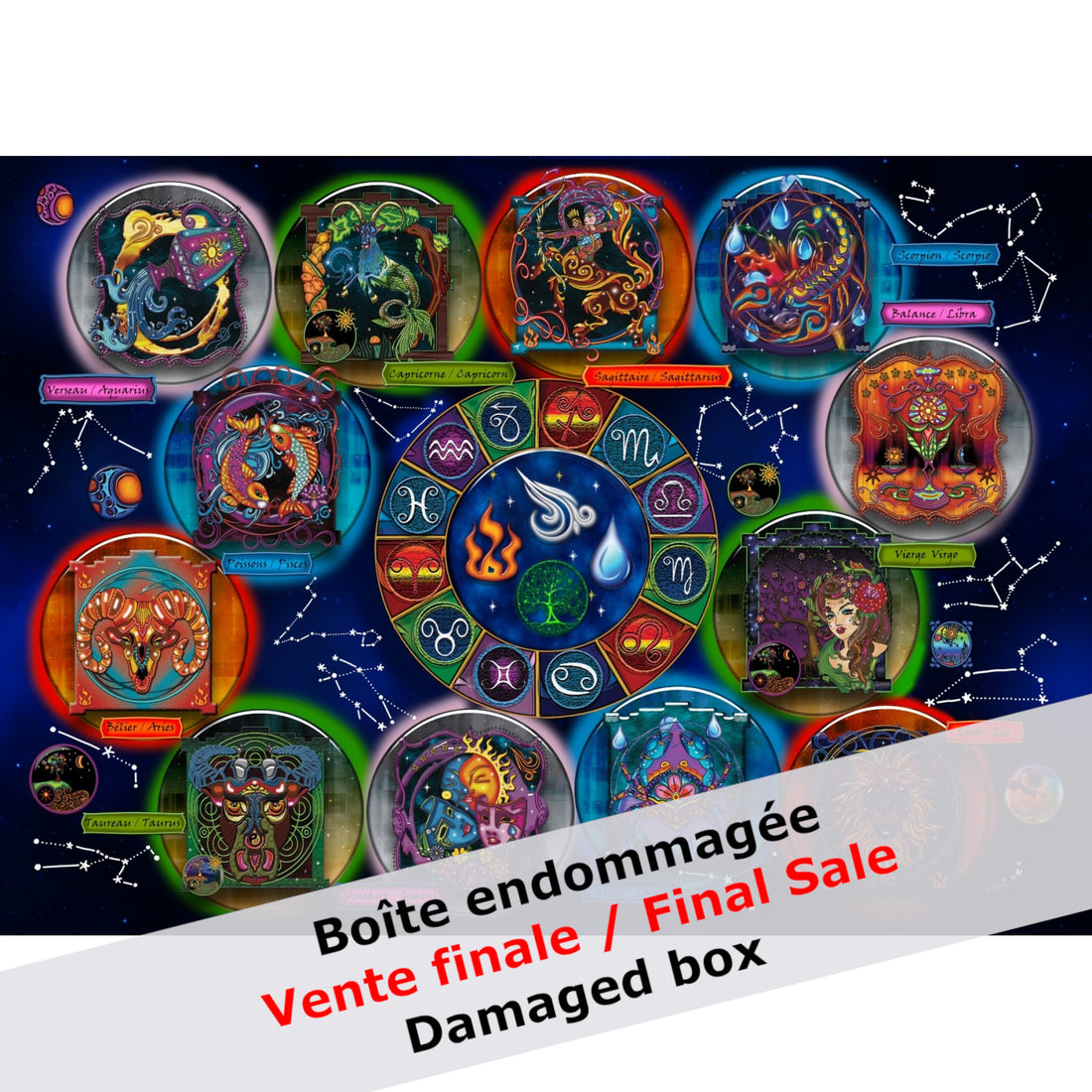 -30% DAMAGED BOX Puzzle 2000 pieces ZODIAC By ANIE MALTAIS